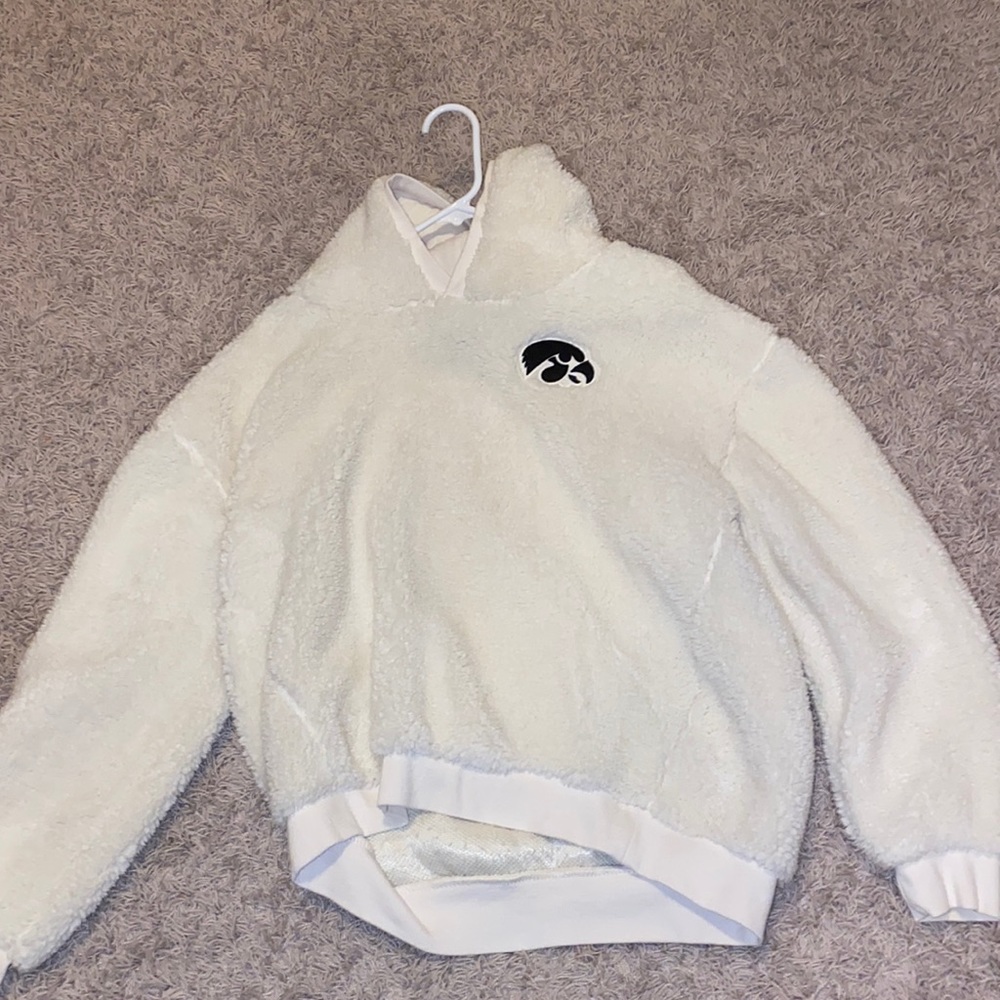 University of Iowa Women's Sherpa hoodie (size large)